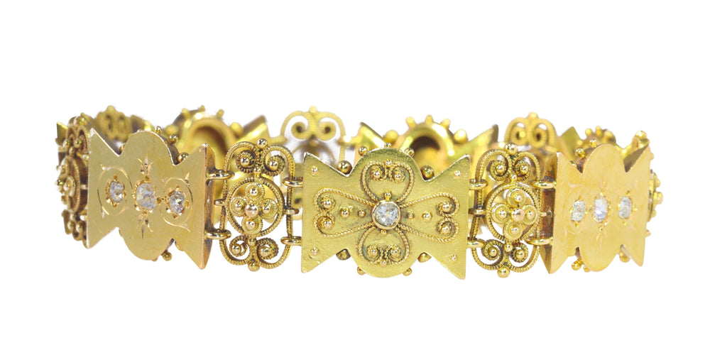 Bracelet Bracelet or, diamant 58 Facettes 23068-0296