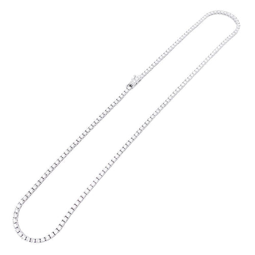 Collier Collier rivière en or blanc, diamants. 58 Facettes 33148