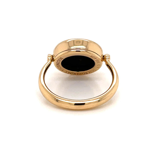 Bague 53 Bulgari - Bague Flip en Or "Monete" Ancienne Pièce 58 Facettes