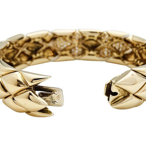 Bracelet Bracelet Chaumet, "Les Belles Cordelières", or jaune et diamants. 58 Facettes 33025