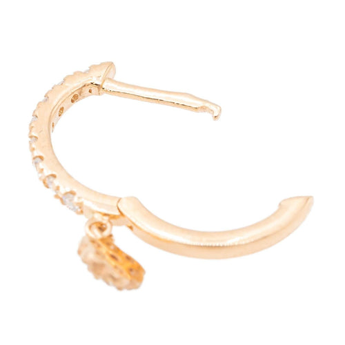 Boucles d'oreilles Ginette NY Boucles d'oreilles Créole Be Mine Solo Or rose Diamant 58 Facettes 2595535CN
