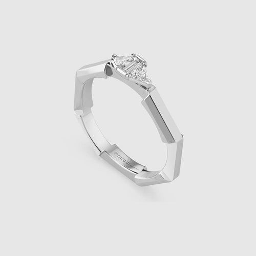 Bague 56 GUCCI - BAGUE LINK TO LOVE AVEC DIAMANTS 58 Facettes YBC744971002016