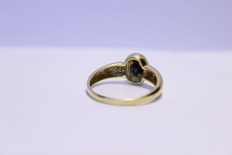 Bague 60 Bague Diamants et Saphir 58 Facettes