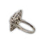 Bague 57.5 Bague de style Art Déco en platine 950 avec saphirs et rubis 58 Facettes Q11B