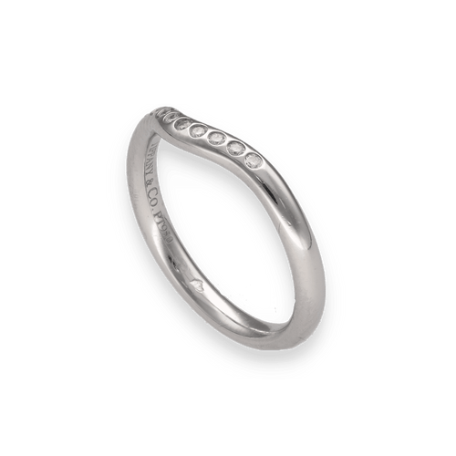 Bague 49 Tiffany & Co - Alliance Elsa Peretti Platine & Diamants 58 Facettes