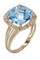Bague BAGUE MODERNE TOPAZE ET DIAMANTS 58 Facettes 071201