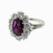 Bague 52.5 Bague marguerite Or blanc Rubis Diamants 58 Facettes 1-1550/1