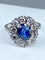 Bague 52 Bague marguerite Saphir Diamants 58 Facettes AB201
