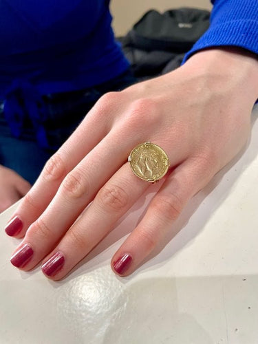 Bague BAGUE PIÈCE 10 FRANCS NAPOLÉLON III 58 Facettes 048271