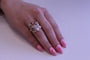 Bague CHAUMET - Bague Hortensia Or rose Diamants Opale Tourmalines Saphirs 58 Facettes 082477