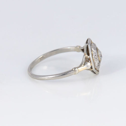 Bague Bague de fiançailles Art Déco or et diamant 58 Facettes