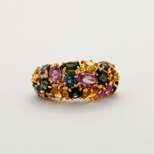Bague 51 CHAUMET - Bague Saphirs de couleur 58 Facettes