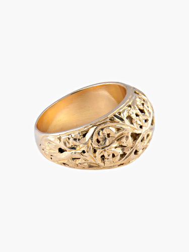 Bague Bague orientale or jaune 58 Facettes