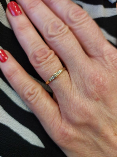 Bague 56 BAGUE SOLITAIRE DIAMANTS 0.07 CARAT 58 Facettes 073651