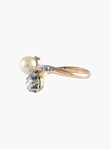 Bague 55 Bague Toi & Moi Perles 58 Facettes