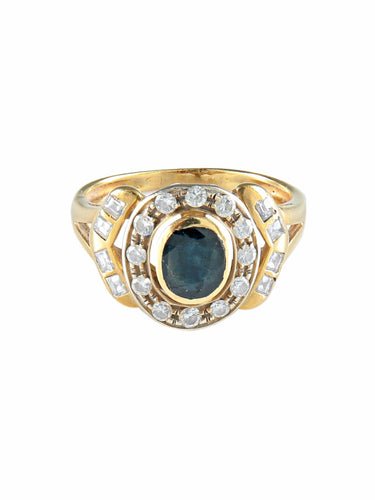Bague 52 Bague Saphir et Diamants 58 Facettes