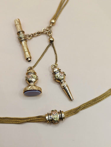Collier Chaîne giletière en or 58 Facettes
