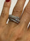Bague Bague croisillon or blanc et diamants 58 Facettes