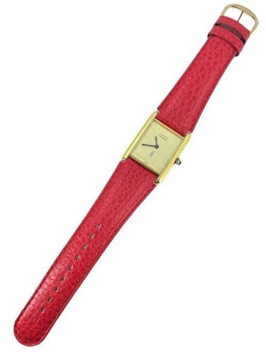 Montre CARTIER TANK MUST VERMEIL GRAND MODÈLE 58 Facettes 044191