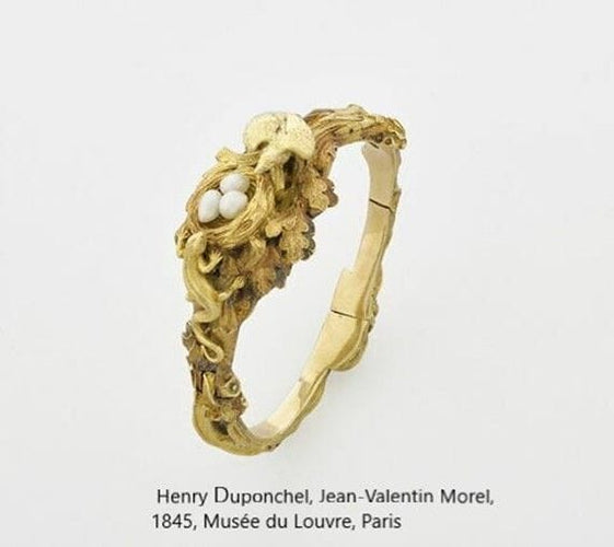 Bracelet Bracelet en argent et vermeil "Oiseau défendant son nid" 58 Facettes 414.1