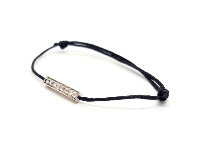 Bracelet Bracelet Cordon Or blanc Diamant 58 Facettes 578869RV
