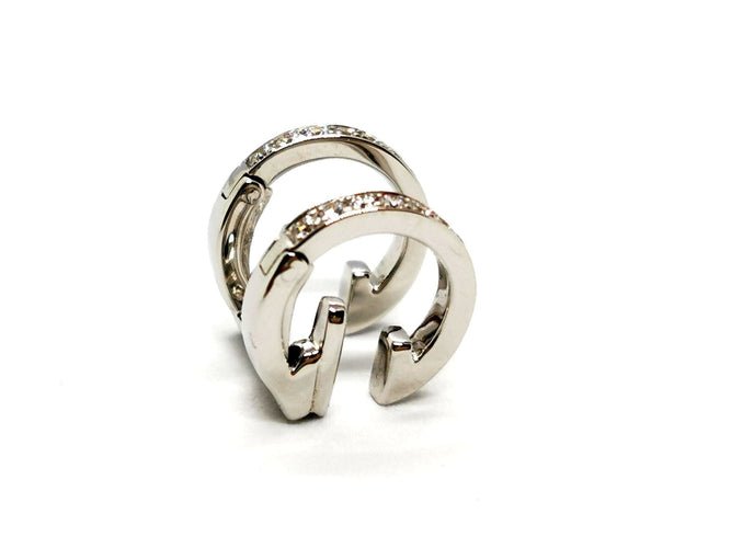 Boucles d'oreilles Repossi Boucles d'oreilles Berbère Or blanc Diamant 58 Facettes 1273399CN
