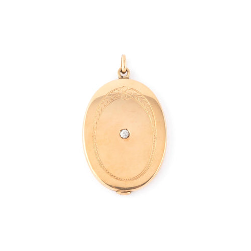 Pendentif Pendentif en or jaune oval 58 Facettes