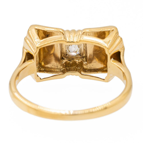 Bague 52 Bague Tank Or jaune Diamant 58 Facettes 2360827CN