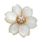 Broche Broche Van Cleef & Arpels " Rose de Noël" en or jaune, diamants et nacre. 58 Facettes 31835