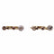 Boucles d'oreilles Dormeuses, trilogie de diamants 58 Facettes