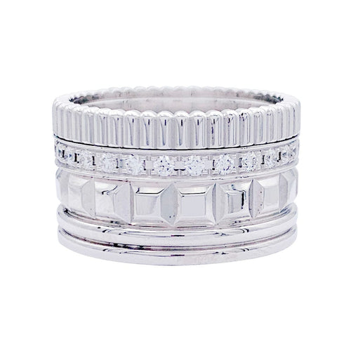 Bague 60 Bague Boucheron, "Quatre Radiant Edition", or blanc, diamants. 58 Facettes 32723