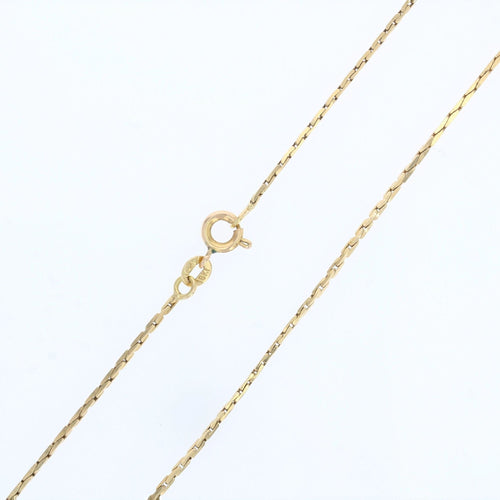 Collier Chaine or jaune maille figaro imbriquée 58 Facettes 21-570A