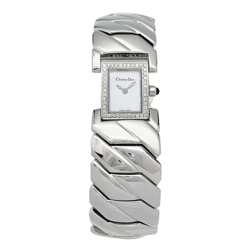 Montre Montre Dior en acier, diamants et nacre. 58 Facettes 31778