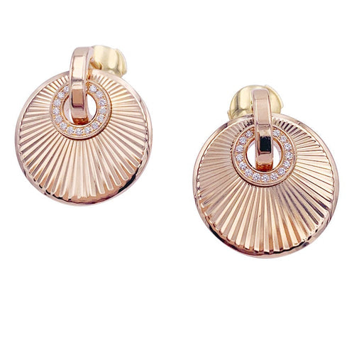 Boucles d'oreilles Boucles d'oreilles Chopard, "Xtravaganza", or rose, diamants. 58 Facettes 32700