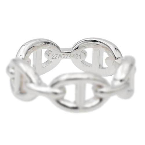 Bague 55 Hermès Bague Chaîne d'ancre Argent 58 Facettes 2804220CN