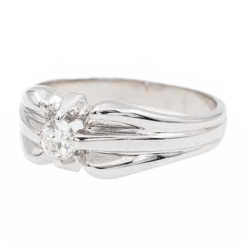 Bague 58 Bague Solitaire Or blanc Diamant 58 Facettes 2270626CN