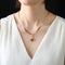 Collier Collier ancien en or et sa fleur émaillée et diamantée 58 Facettes CVCO12