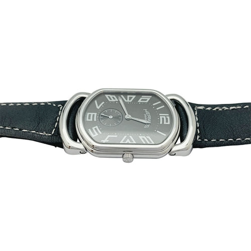Montre Montre Hermès, "Rallye", acier, cuir. 58 Facettes 31652