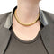 Collier Collier, "Tubogas", or rose. 58 Facettes 31378