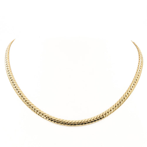 Collier Collier Maille anglaise Or jaune 58 Facettes 2112636CN