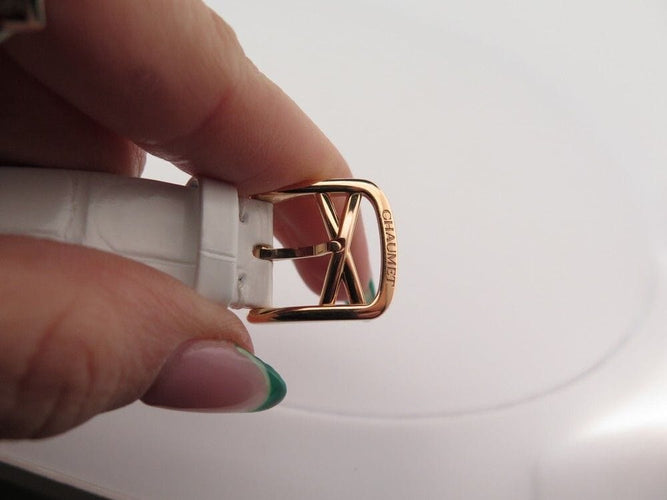 Montre montre CHAUMET liens en or rose 18k w23870-02a 33 mm quartz 58 Facettes 249529