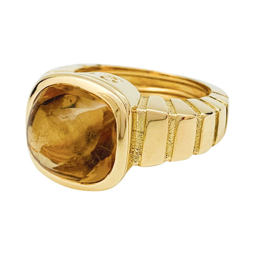 Bague 53 Bague Van Cleef & Arpels "Façade" en or jaune, citrine. 58 Facettes 31759