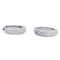 Boucles d'oreilles Boucles d'oreilles créoles en or blanc, diamants. 58 Facettes 32880