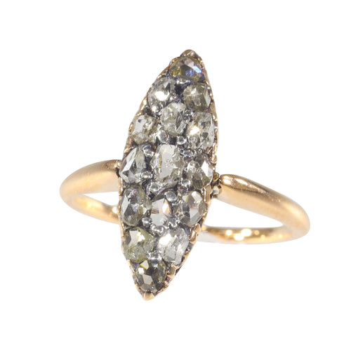 Bague 48 Bague diamant taille rose 58 Facettes 22332-0134