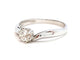 Bague 56 Bague Solitaire Or blanc Diamant 58 Facettes 06361CD