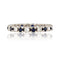 Bague 52 Alliance saphirs diamants tour complet 58 Facettes 22-522