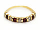 Bague 50 Bague Demi alliance Or jaune Rubis 58 Facettes 1733144CN