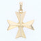 Pendentif Croix de Malte or jaune 58 Facettes CVP45