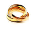 Bague 47 Cartier Bague Alliance Trinity Or jaune 58 Facettes 1512616CN