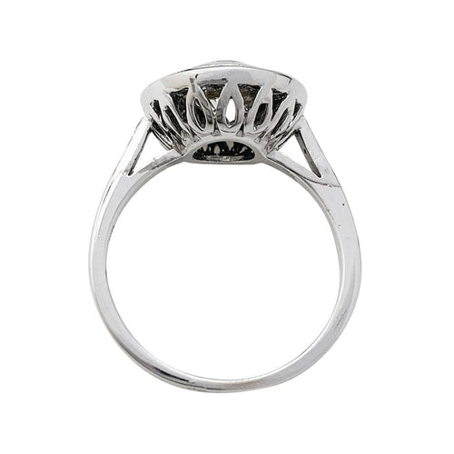 Bague 52 Bague style Art Déco, diamant 1.50 carats, saphirs. 58 Facettes 31012
